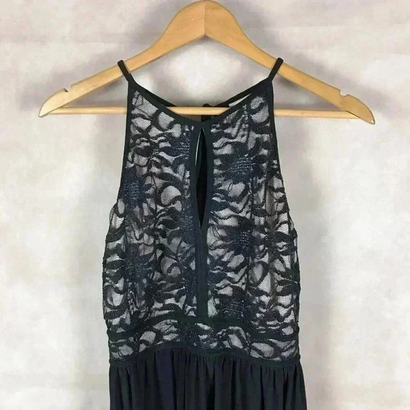 Juniors' Glitter Lace Halter Party Dress NWT 13/14 - Picture 7 of 8